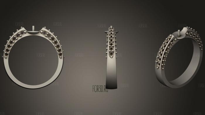 3D Pearl Ring stl model for CNC